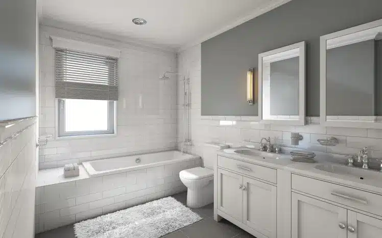 modern tile bathroom