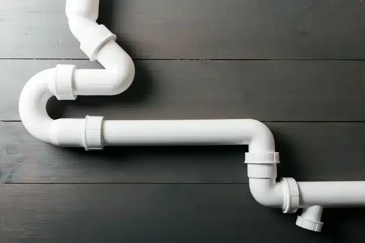 White plumbing line